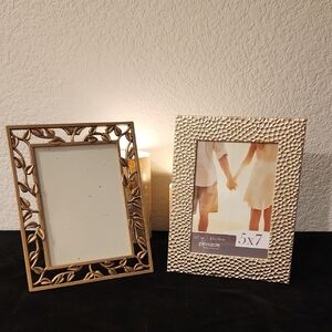 Decorative Floral and Pebble Picture Frames